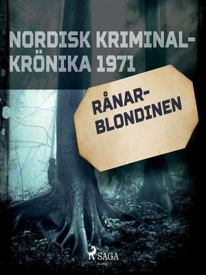 cover image of Rånarblondinen